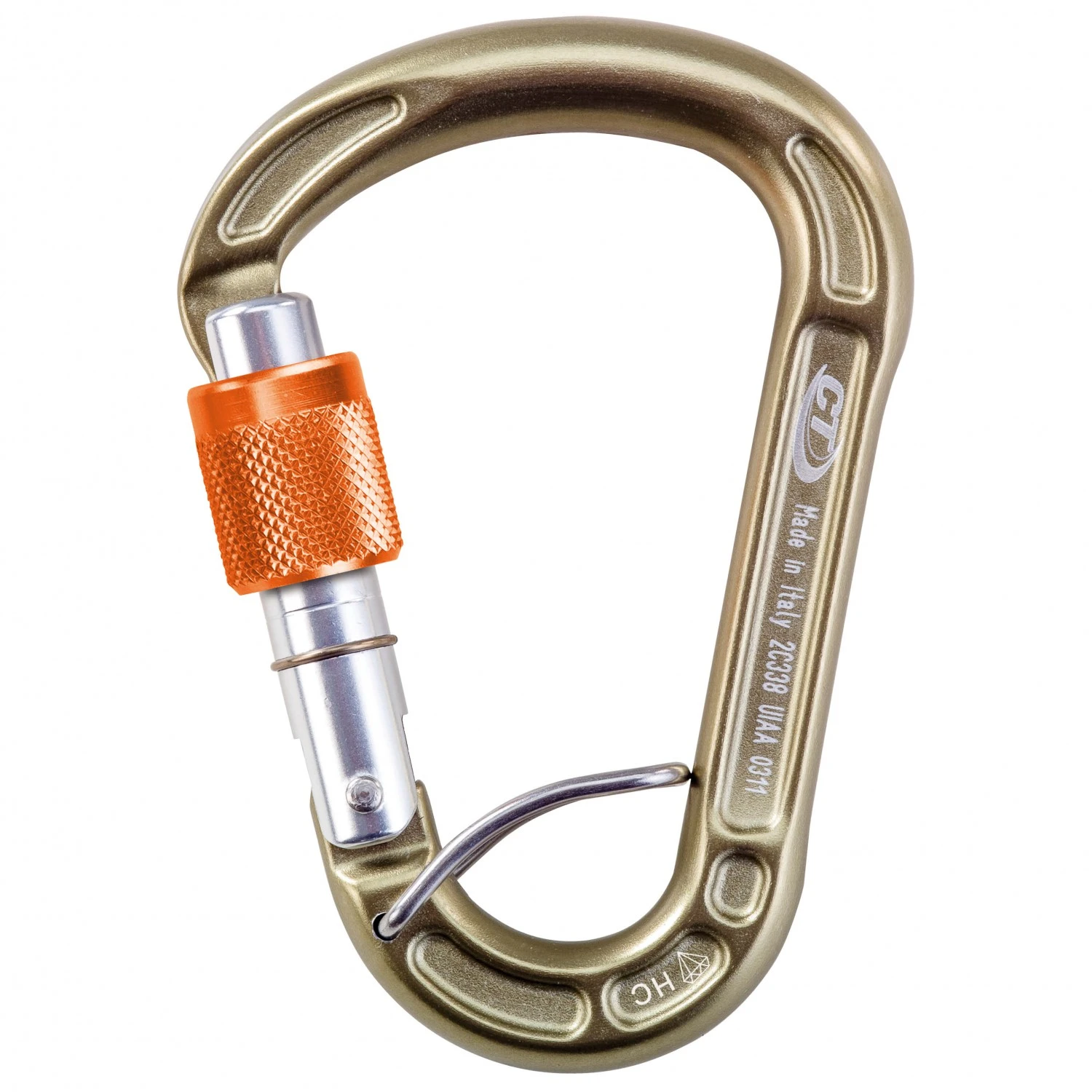 Climbing Technology - Concept Sgl HC Screw Gate + Spring - Mousqueton HMS 1 Climbing Technology - Concept Sgl HC Screw Gate + Spring - Mousqueton HMS