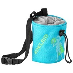 Edelrid - Kid's Chalk Bag Muffin - Sac à Magnésie -Blue Ice shop edelrid kids chalk bag muffin sac a magnesie 2